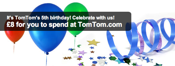 TomTom £8 voucher